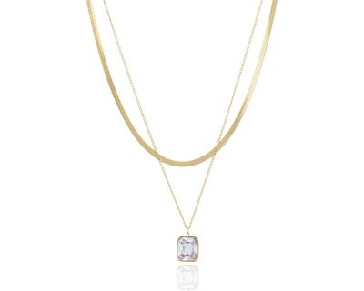 Naszyjnik żmijka podwójny 