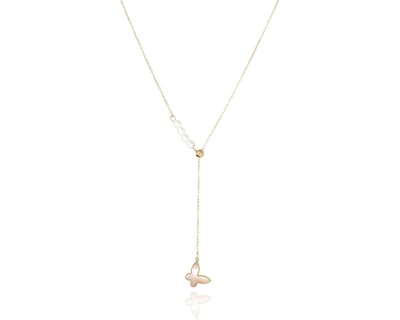 Naszyjnik krawatka motyl