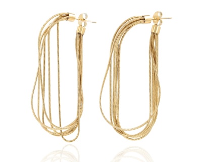 Kolczyki łańcuszki żmijki