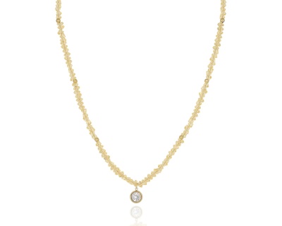 Naszyjnik kryształki oczko