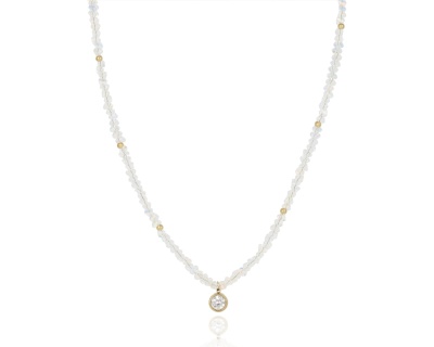 Naszyjnik kryształki oczko 