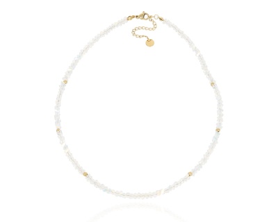 Naszyjnik kryształki opalizujące