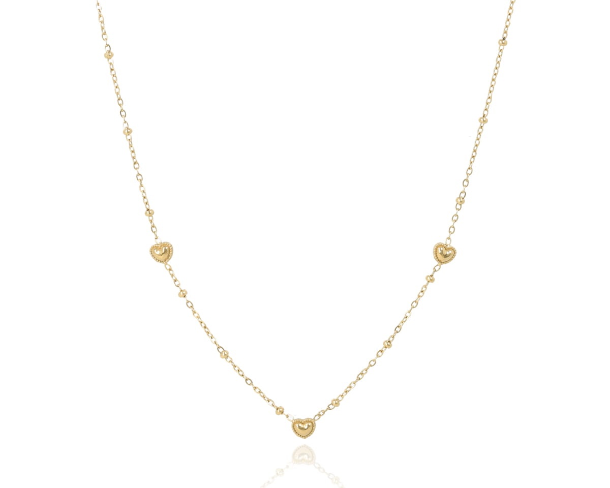 Naszyjnik mini serduszka pełne