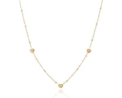 Naszyjnik mini serduszka pełne