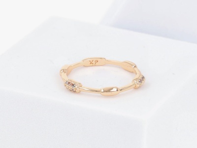 Pierścionek obrączka wałeczki