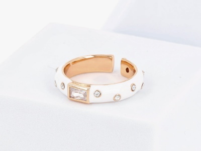 Pierścionek obrączka diamenty