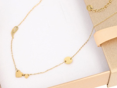 Naszyjnik celebrytka serca