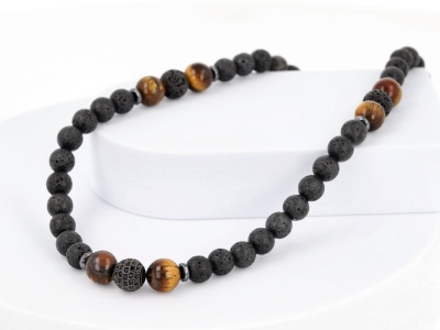 Naszyjnik męski TYGRYSIE OKO