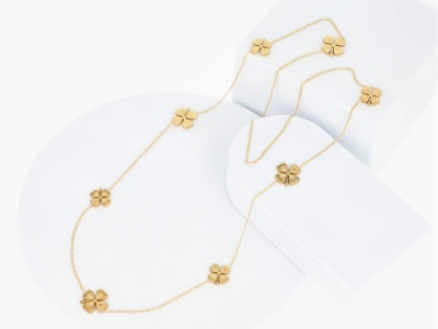 Naszyjnik długi koniczyny