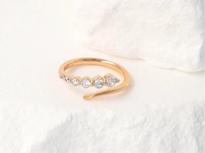 Pierścionek oczka stopniowane