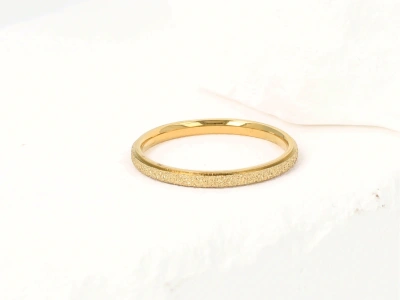 Obrączka cienka brokat