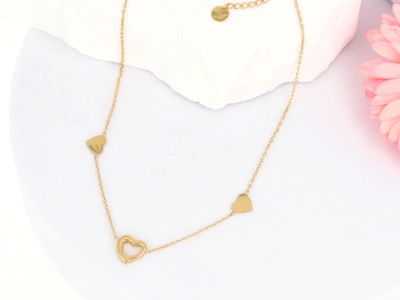 Naszyjnik trzy serca 