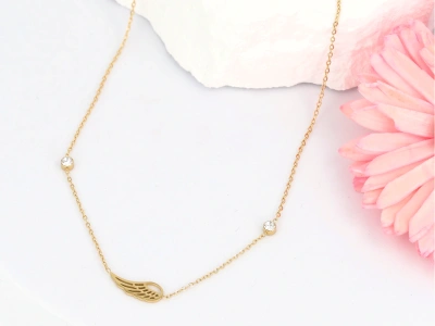 Naszyjnik celebrytka skrzydło