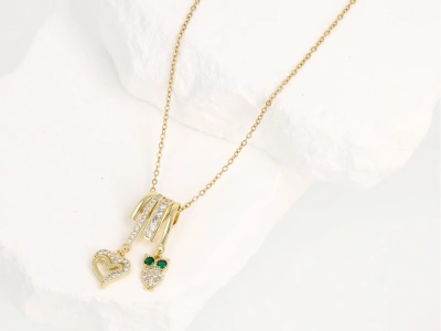 Naszyjnik sowa serce