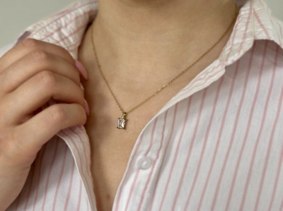 Naszyjnik elegancki kryształ