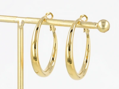 Kolczyki kółka rozszerzane gładkie (3,5 cm)