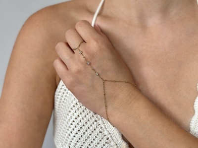 Bransoleta z pierścionkiem 