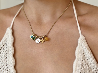 Naszyjnik żmijka mix zawieszek