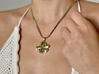 Naszyjnik żmijka kwiatek