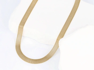 Naszyjnik z siatki płaski