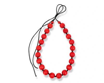 Naszyjnik korale czerwone