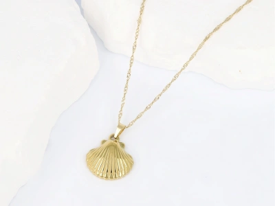 Naszyjnik skręcany długi muszla