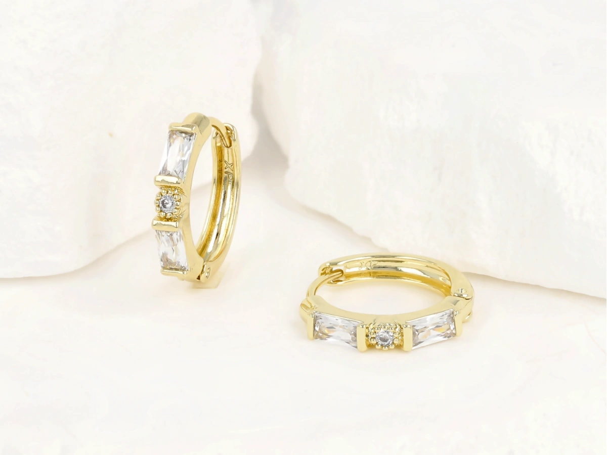 Kolczyki kryształki koła