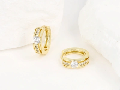 Kolczyki kółko z oczkiem