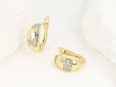 Kolczyki łezki z cyrkoniami