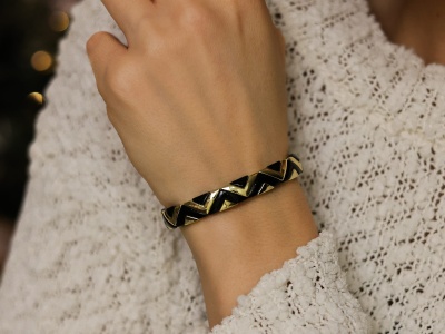 Bransoleta emalia romby