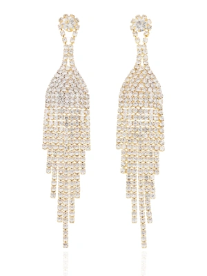 Kolczyki z kaskadowym zdobieniem