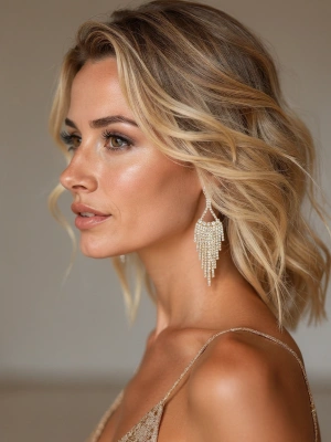 Kolczyki ozdobne z łezką