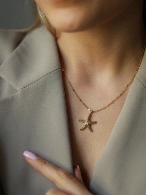 Naszyjnik z zawieszką rozgwiazda