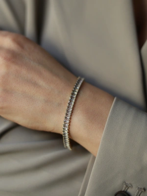 Bransoleta elegancka z kryształkami 