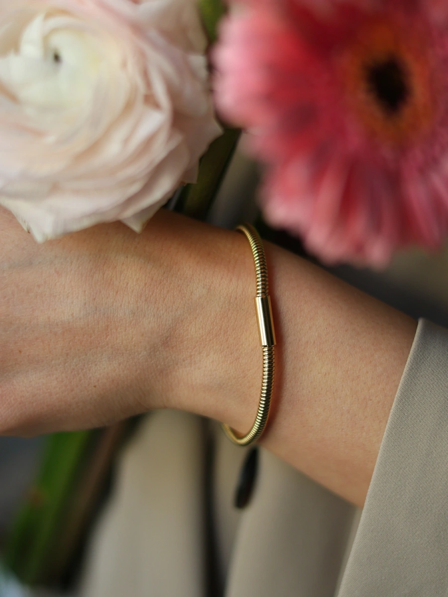 Bransoleta klasyczna obręcz żmijka