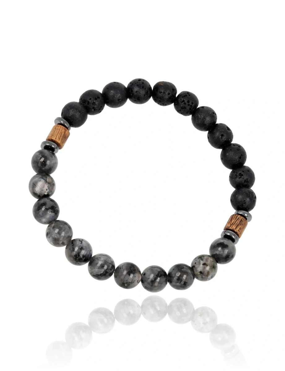 kamień labradoryt i lawa