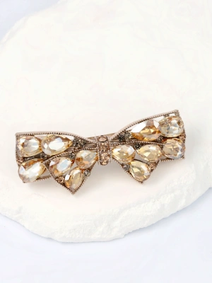 Spinka automat kryształowa z cyrkoniowym  akcentem