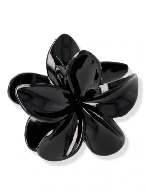 Spinka klamra czarny kwiat