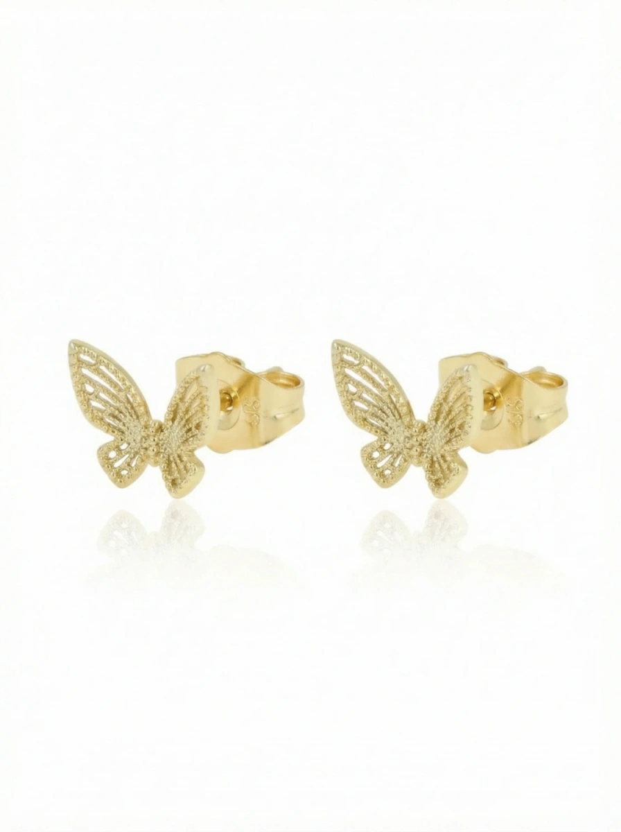 Kolczyki motyl ażurowy