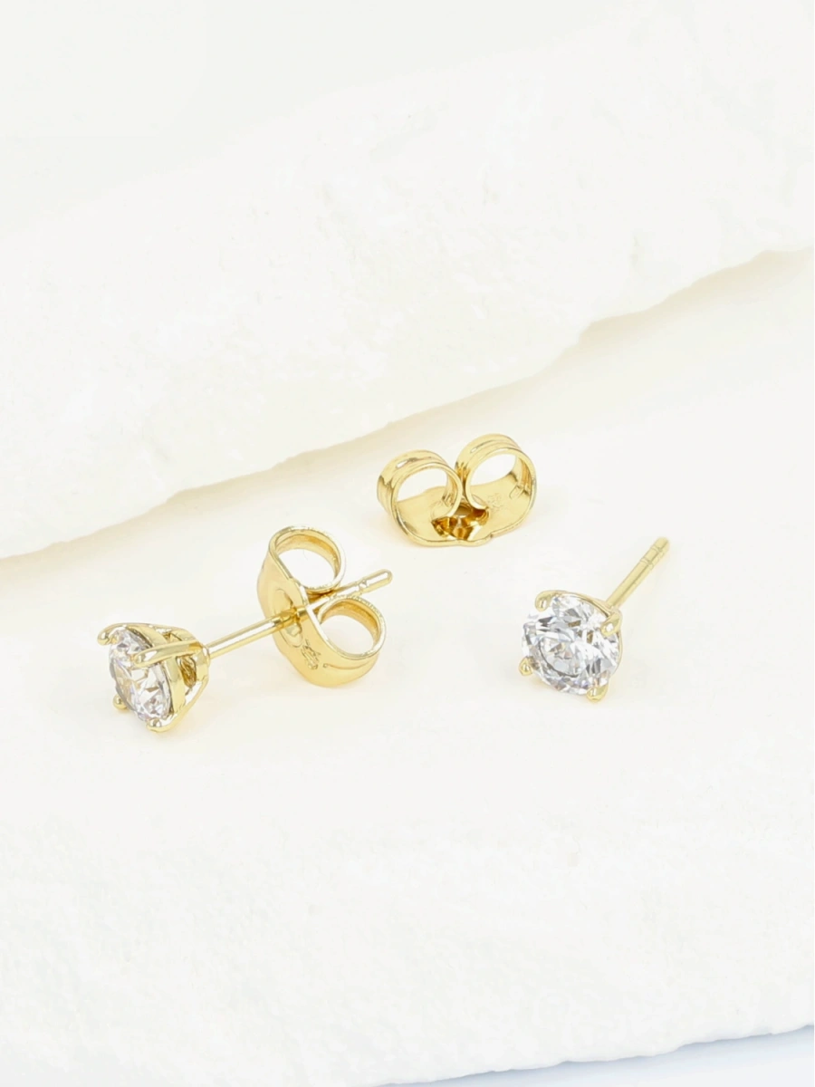 Kolczyki kryształki  złote klasyczne