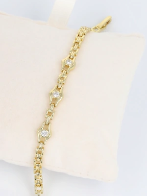 Bransoleta damska subtelne oczka