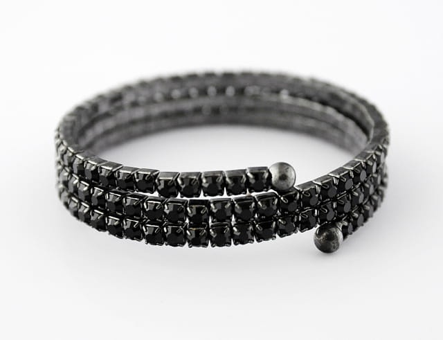 Bransoleta 3 rzędy, średnia cyrkonia