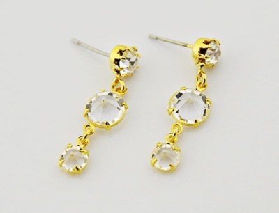 Kolczyki podwójne 7,5mm/5mm