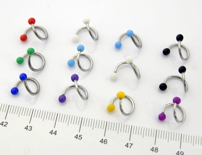 Kolczyki piercing (12 szt.)