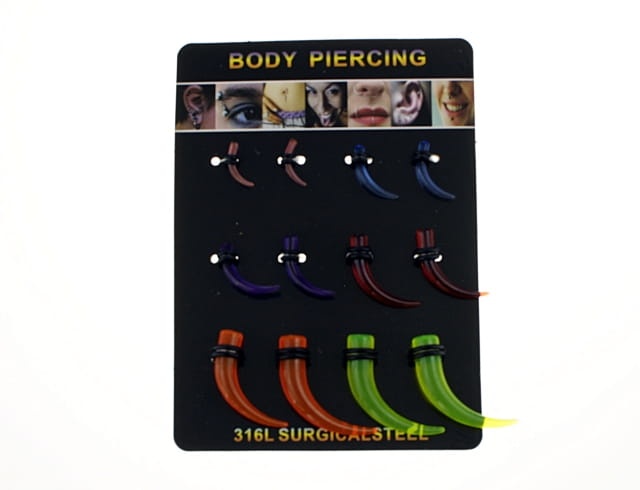 Kolczyki piercing (12szt)